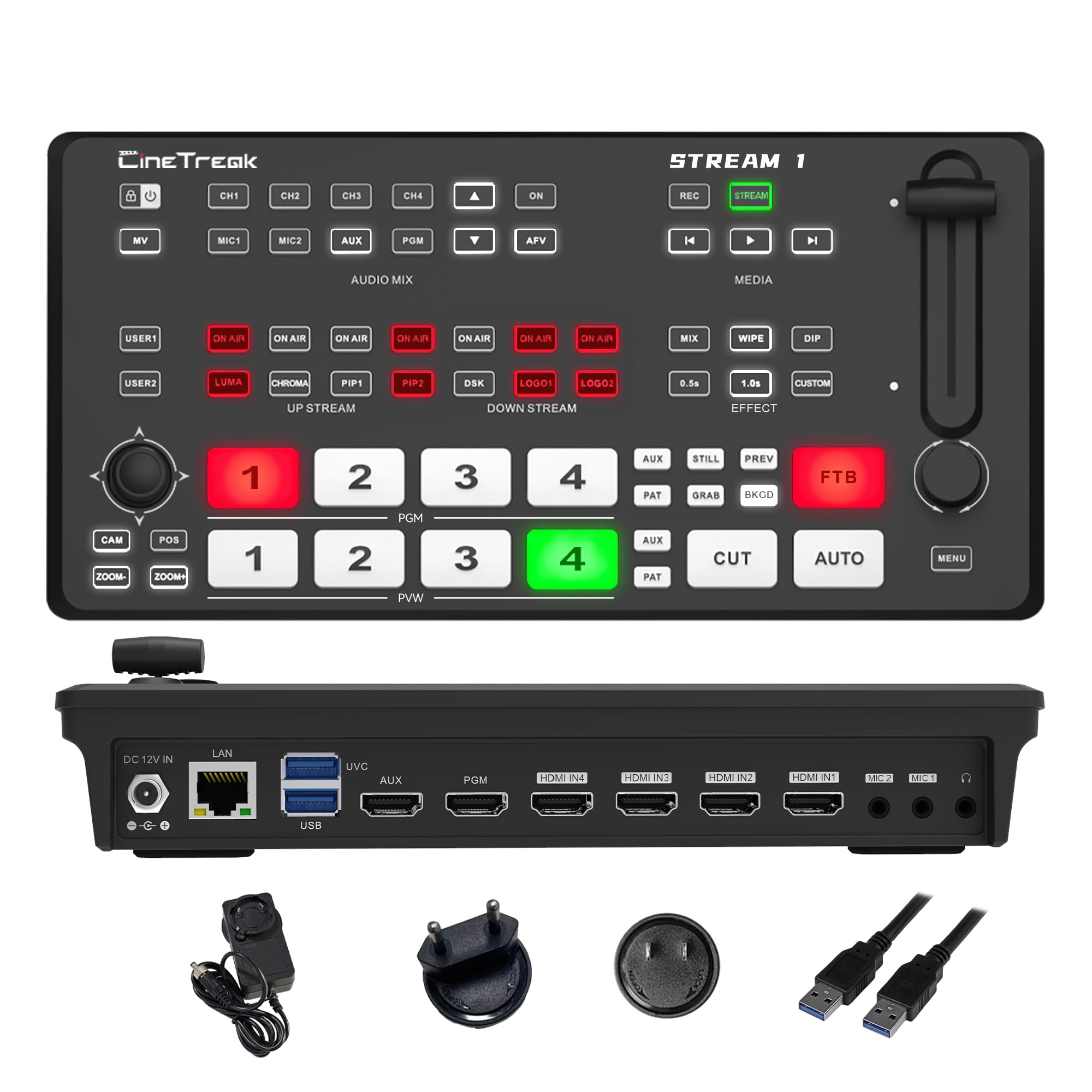 Amazon.com: CINETREAK Stream 1 Live Streaming Switcher 4 HDMI